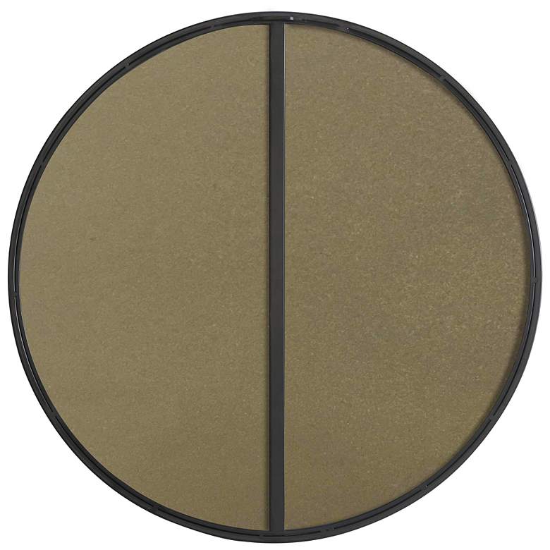 Image 6 Jasper Black Metal 28" Round Vanity Wall Mirror more views