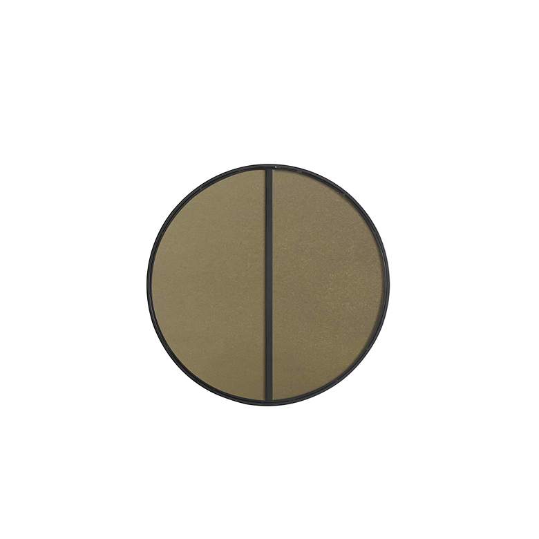 Image 7 Jasper Black Metal 28" Round Vanity Wall Mirror more views