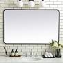 1_Jasper Black Metal 30" x 48" Vanity Wall Mirror