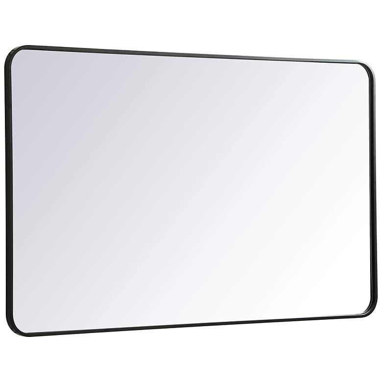 Image 5 Jasper Black Metal 30" x 48" Vanity Wall Mirror more views