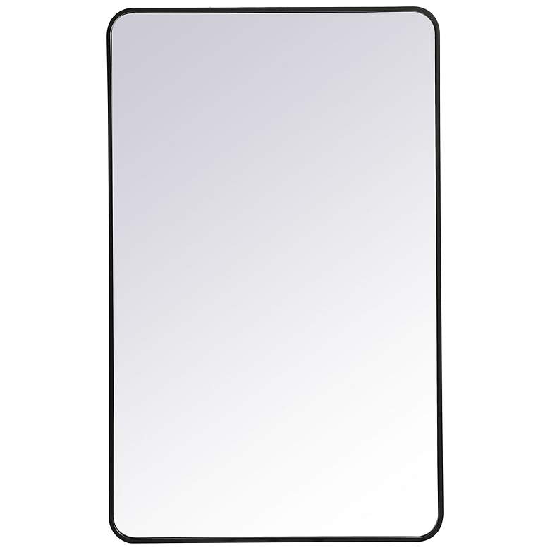 Image 6 Jasper Black Metal 30" x 48" Vanity Wall Mirror more views