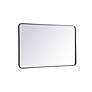 6_Jasper Black Metal 30" x 48" Vanity Wall Mirror more views