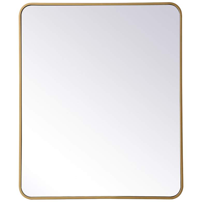 Image 6 Jasper Brass Metal 30" x 36" Vanity Wall Mirror more views