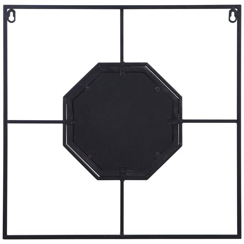 Image 4 Jasper Farmhouse Black 18" Wall Mirror with Hexagon Frame more views