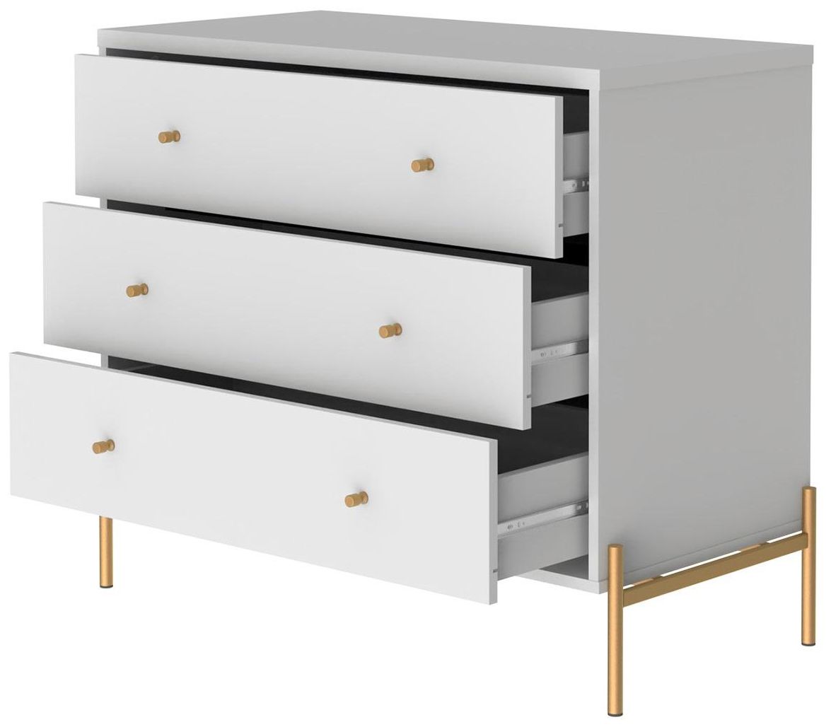 Jasper Full Extension Tall Dresser, Classic Dresser and Nightstand Set of 3