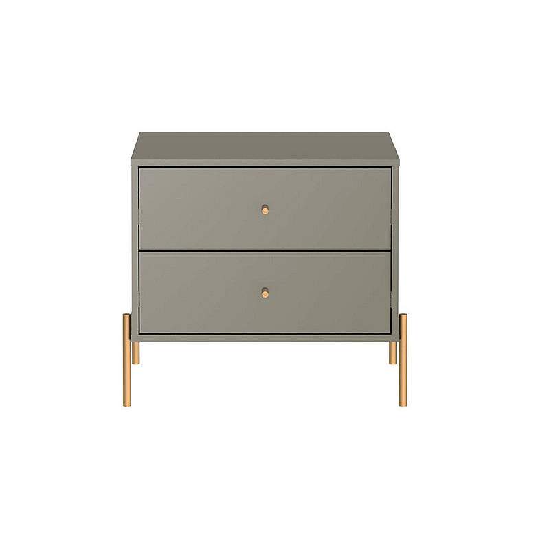 Image 1 Jasper Nightstand in Grey Gloss