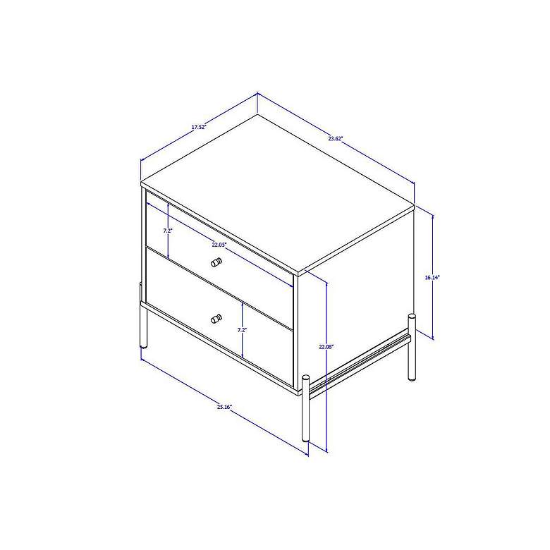 Image 4 Jasper Nightstand in Grey (Set of 2) more views