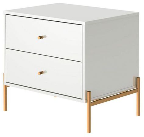 Image 6 Jasper Nightstand in White Gloss (Set of 2) more views
