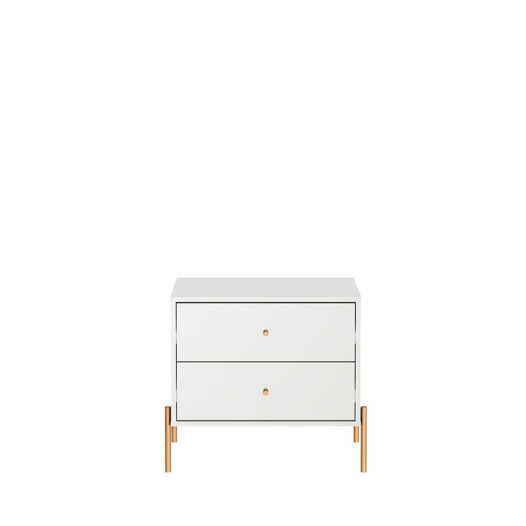 Image 2 Jasper Nightstand in White Gloss more views