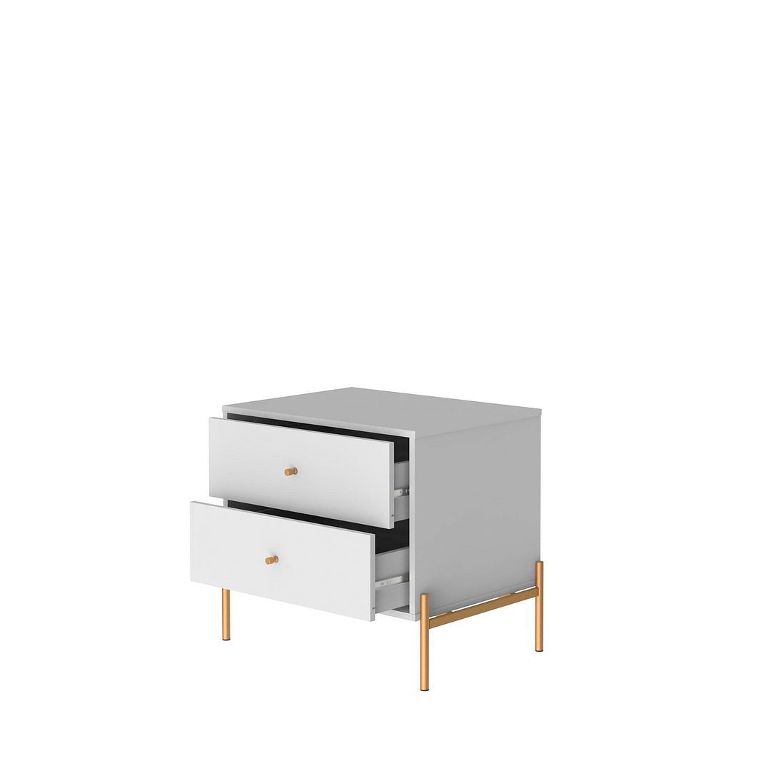 Image 4 Jasper Nightstand in White Gloss more views