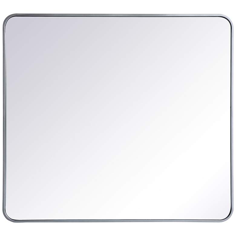 Image 3 Jasper Silver Metal 36" x 40" Vanity Wall Mirror