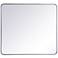 Jasper Silver Metal 36" x 40" Vanity Wall Mirror