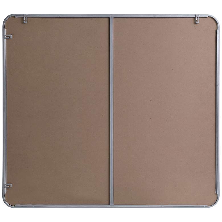 Image 7 Jasper Silver Metal 36" x 40" Vanity Wall Mirror more views