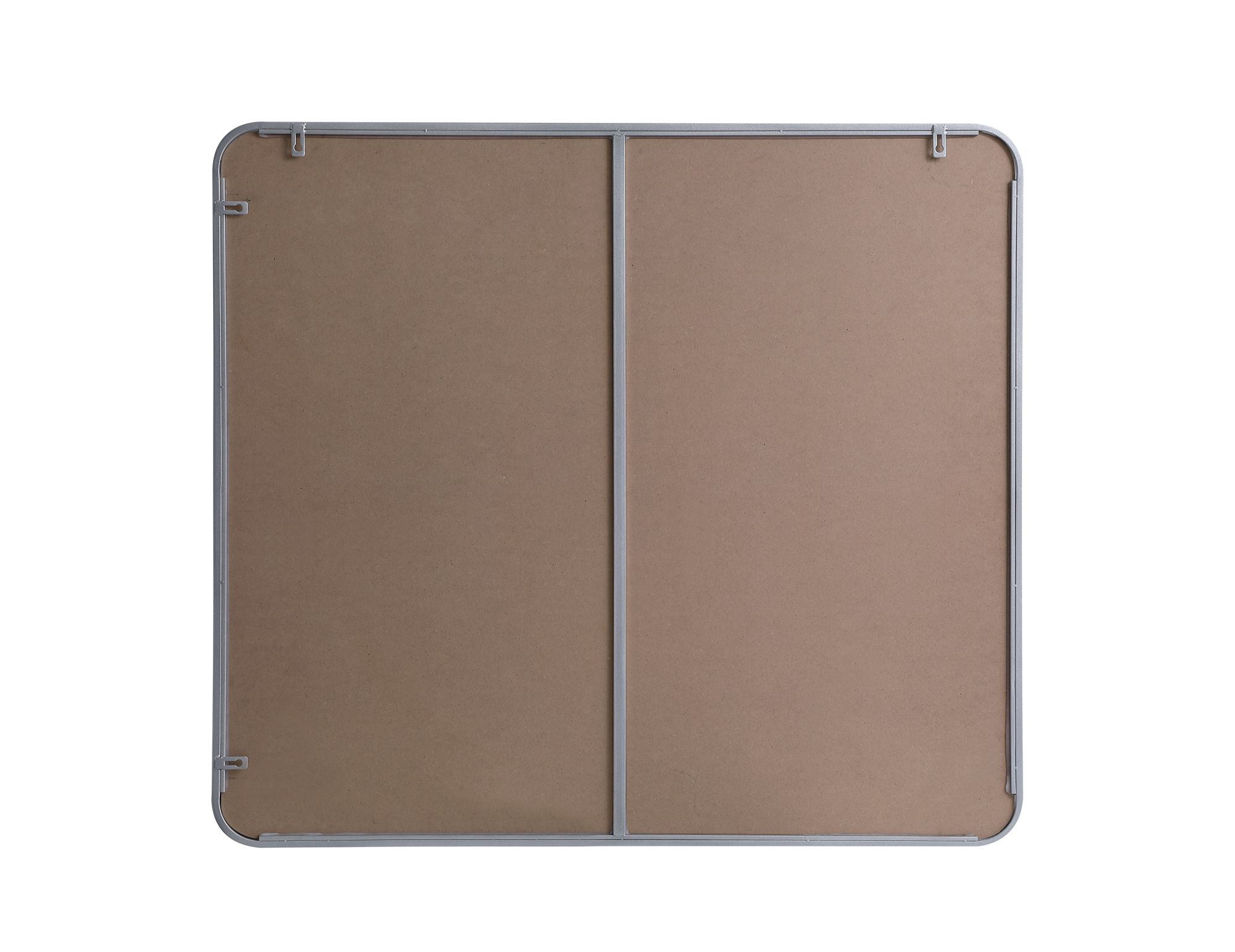 Jasper Silver Metal 36" x 40" Vanity Wall Mirror in scene