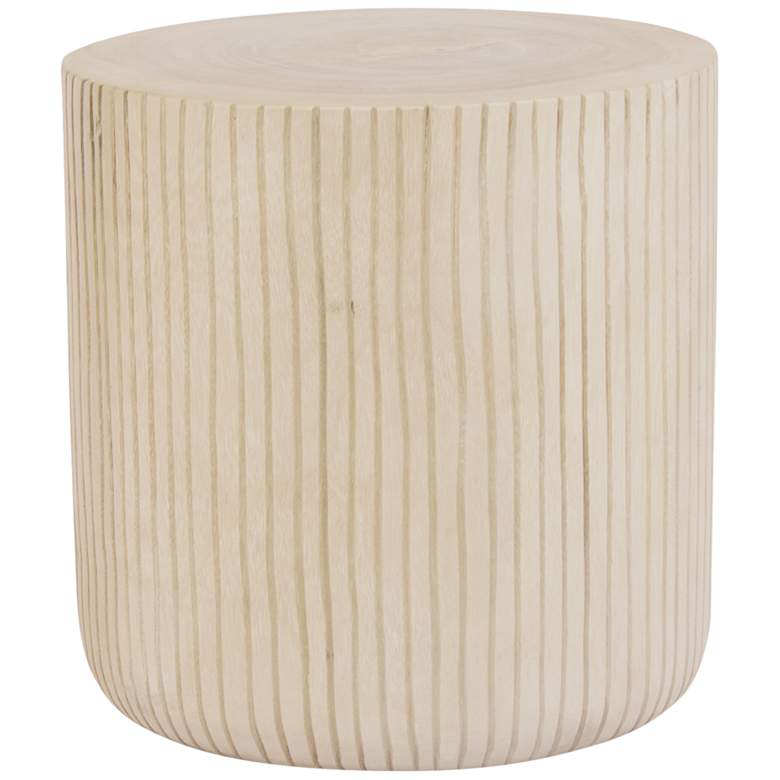Image 3 Java 15 3/4 inch Wide Beige Round Accent Table/Stool