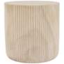 Java 15 3/4" Wide Beige Round Accent Table/Stool in scene