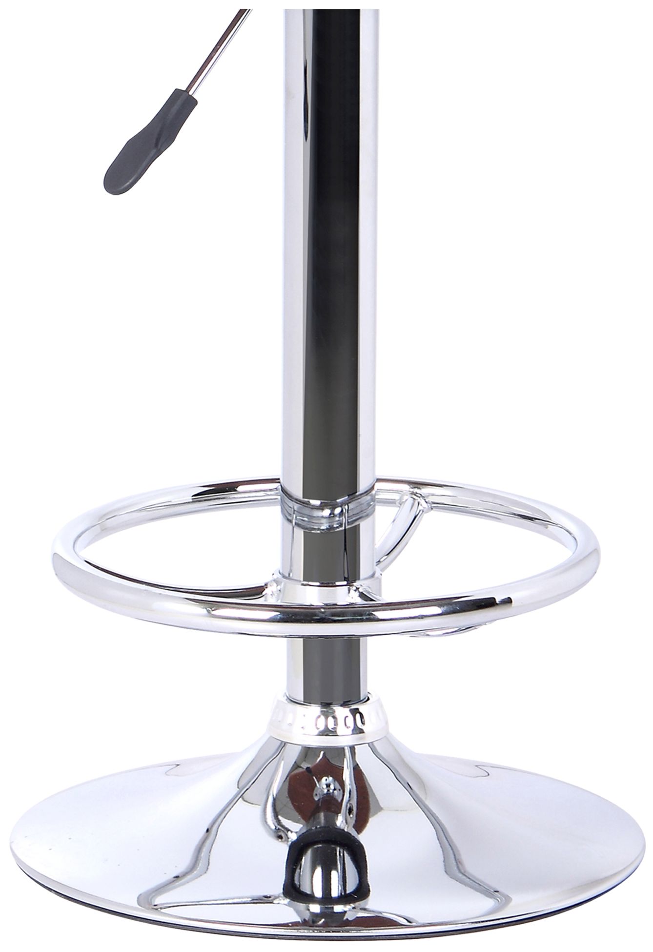 Image 3 Java Adjustable Swivel Barstool in Black Faux Leather and Chrome Finish more views