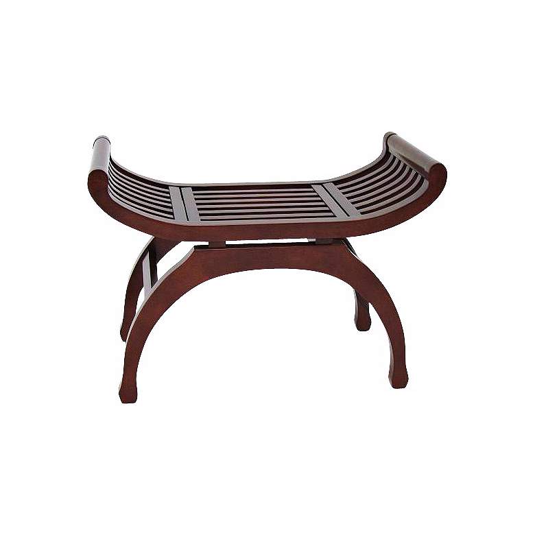 Image 1 Java Curved Basswood Bench