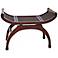 Java Curved Basswood Bench