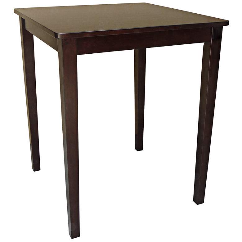 Image 1 Java Finish Shaker Style Square Counter Height Table
