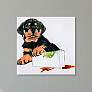 1_Java's Paw 23 1/4"H Floating Tempered Glass Graphic Wall Art