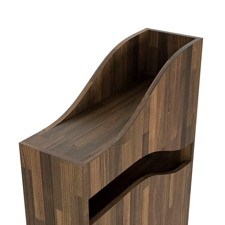 Image 5 Jax 23 1/2"W Light Hickory 1-Drawer Mini Bar with Shelves more views