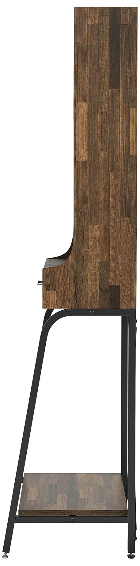 Jax 23 1/2"W Light Hickory 1-Drawer Mini Bar with Shelves