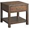 Jax 24" Wide Cherry Wood 1-Drawer Square End Table