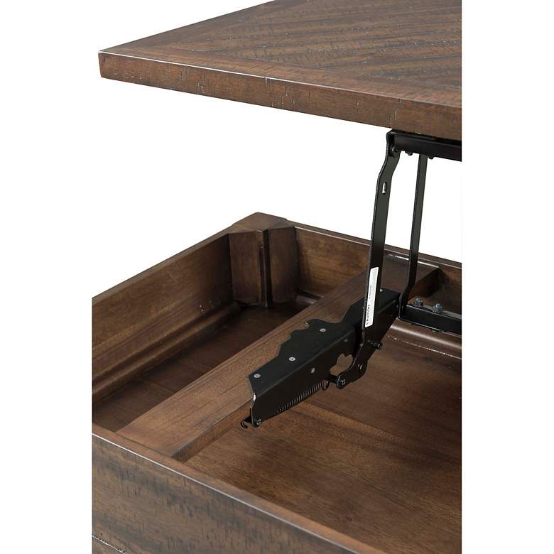 Image 2 Jax 48" Wide Cherry Wood 2-Drawer Lift-Top Coffee Table more views