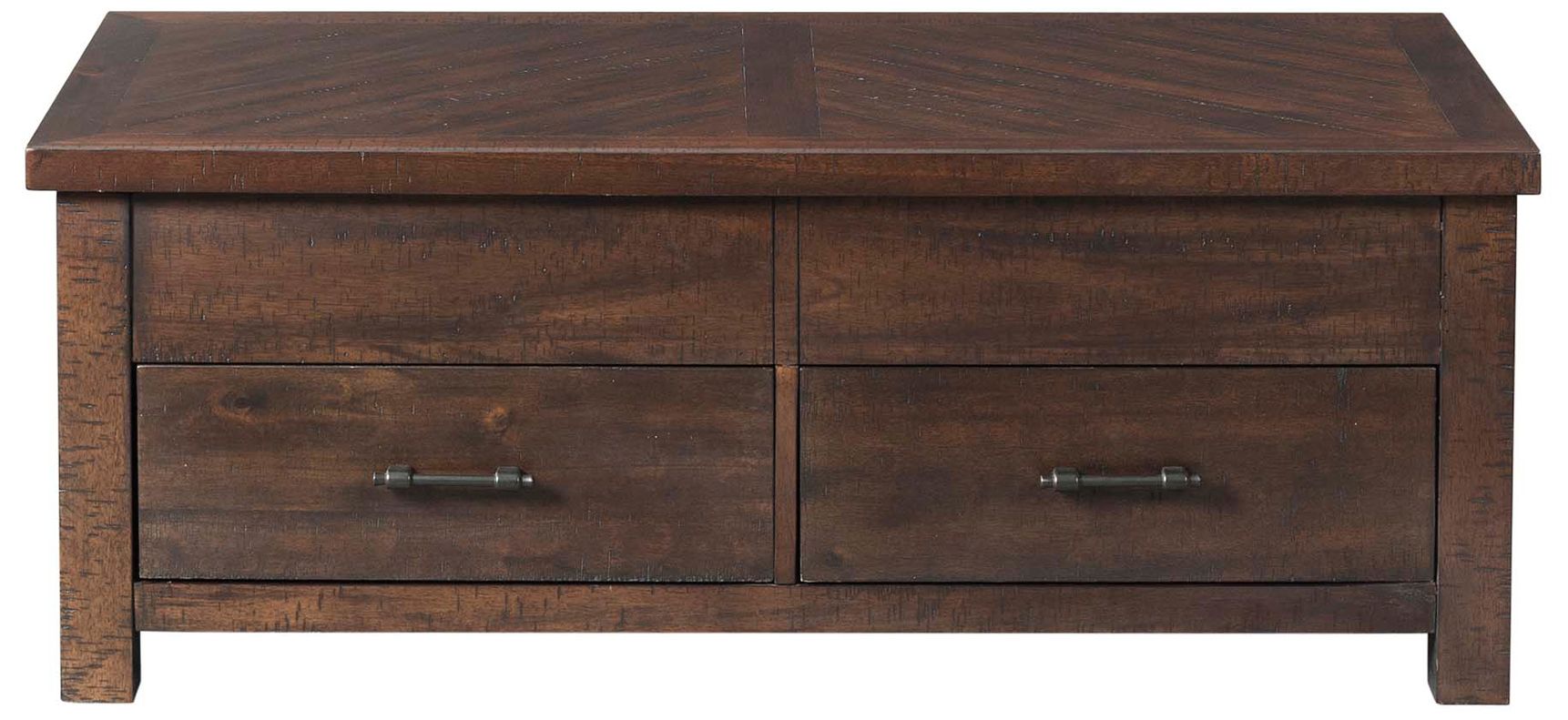 Image 5 Jax 48" Wide Cherry Wood 2-Drawer Lift-Top Coffee Table more views