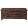 5_Jax 48" Wide Cherry Wood 2-Drawer Lift-Top Coffee Table more views