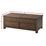 6_Jax 48" Wide Cherry Wood 2-Drawer Lift-Top Coffee Table more views