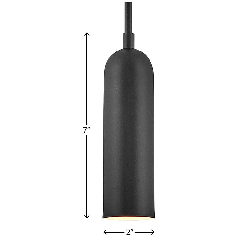 Image 3 Jax 5" Wide Black Mini Pendant by Hinkley Lighting more views