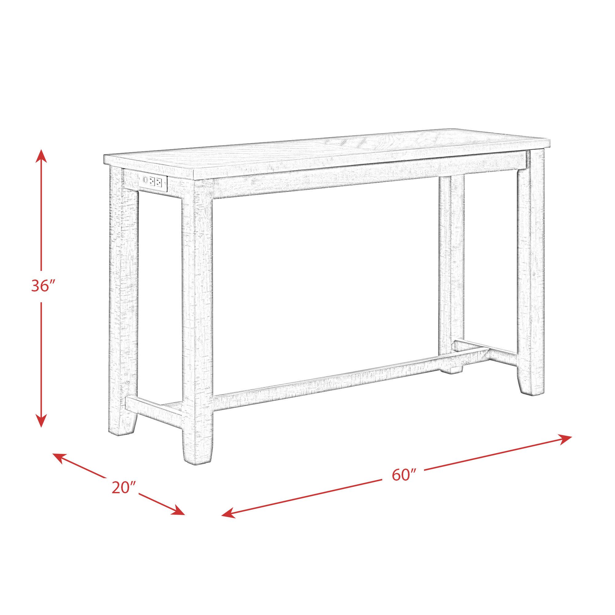 Image 3 Jax Black and Walnut 4-Piece Table and Stool Set more views