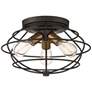 2_Jax Industrial 15" Wide Vintage Bronze 3-Light Ceiling Light