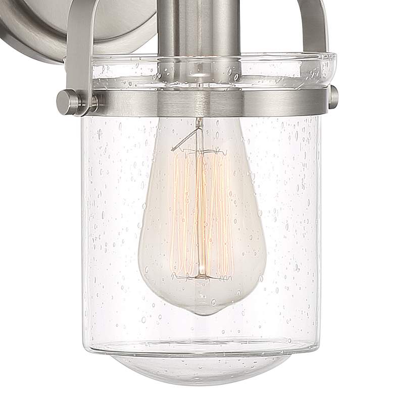 Image 2 Jaxon 10 1/2" High Brushed Nickel Wall Sconce more views
