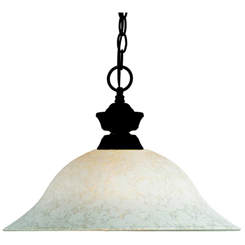 Image 1 Jaxon 16" Wide Bronze Bell Pendant Light