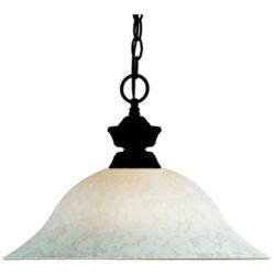 Jaxon 16" Wide Bronze Bell Pendant Light