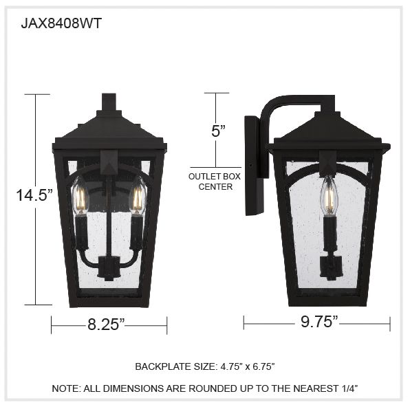 Jaxon 2-Light Western Bronze Outdoor Wall Lantern