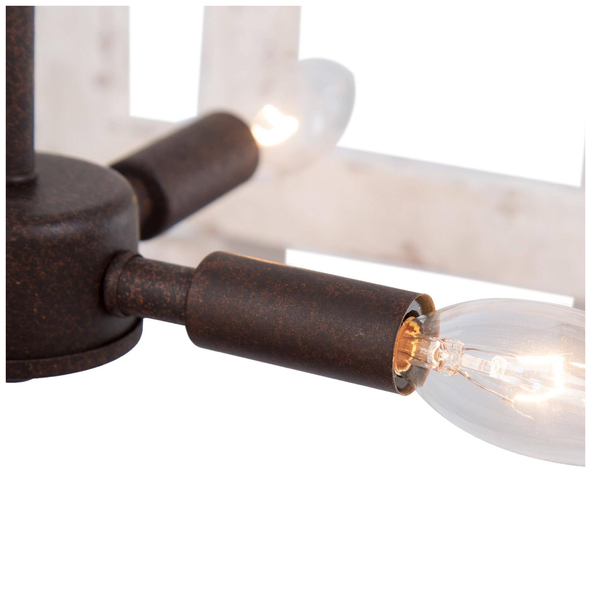 Image 5 Jaxon 20" Wide Weathered White 4-Light Chandelier more views