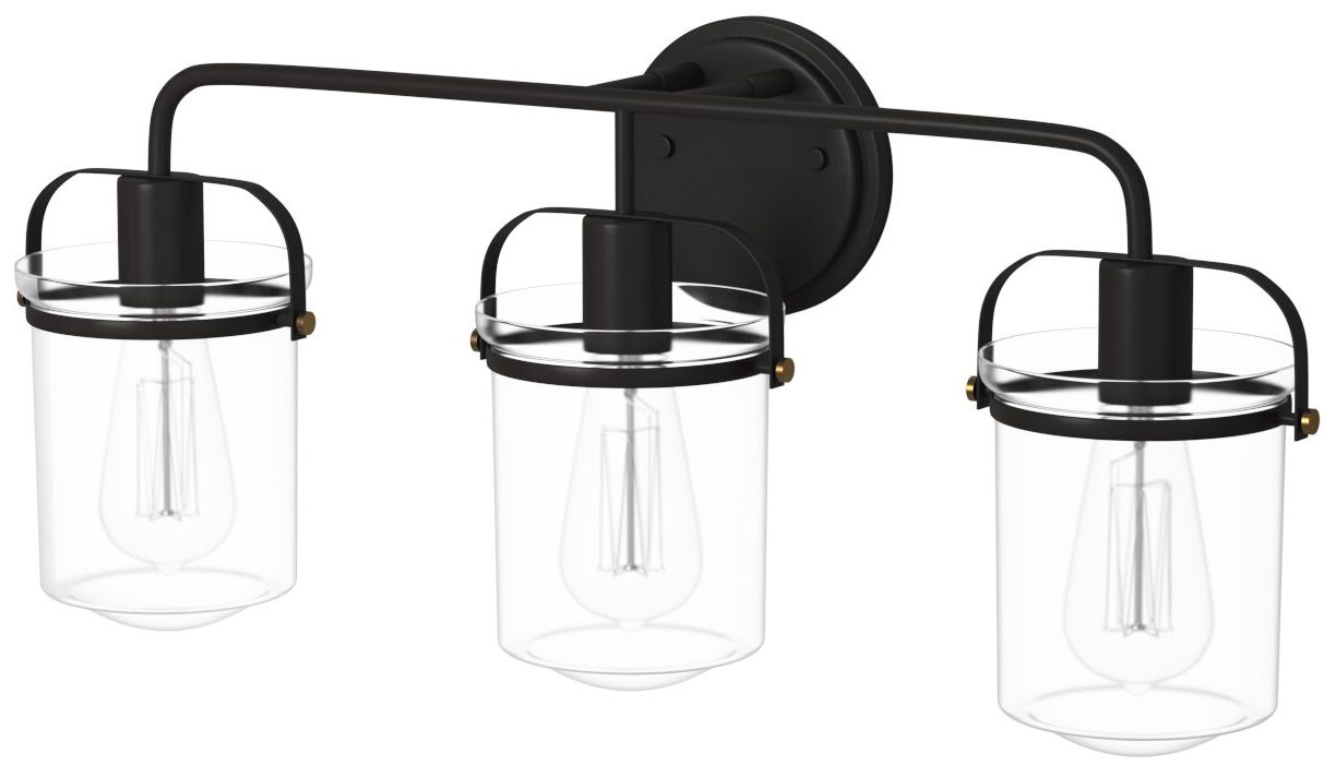 Image 4 Jaxon 24" Wide Oil Rubbed Bronze 3-Light Bath Light more views