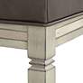 3_Jaxon 26" Gray Faux Leather and Gunpowder Wood Counter Stools Set of 2 more views