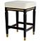 Jaxon 26" High Black and White Faux Leather Counter Stool