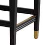 Jaxon 26" High Black and White Faux Leather Counter Stool