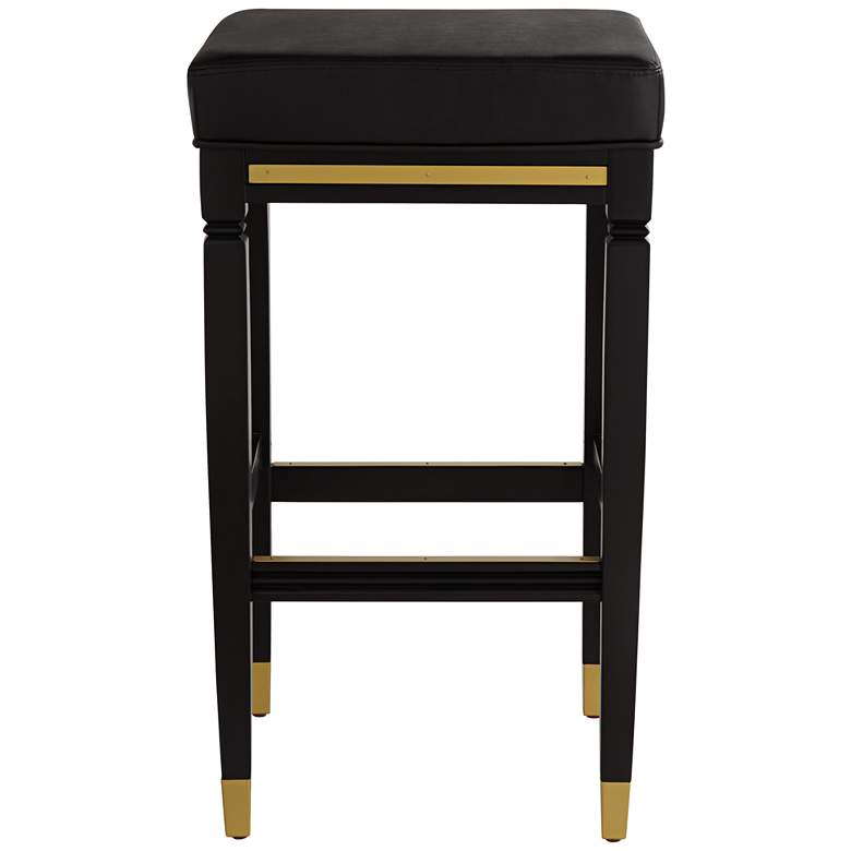 Image 7 Jaxon 31 1/4 inch High Black Faux Leather Barstool more views