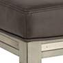 3_Jaxon 31" Gray Faux Leather and Gunpowder Wood Bar Stools Set of 2 more views
