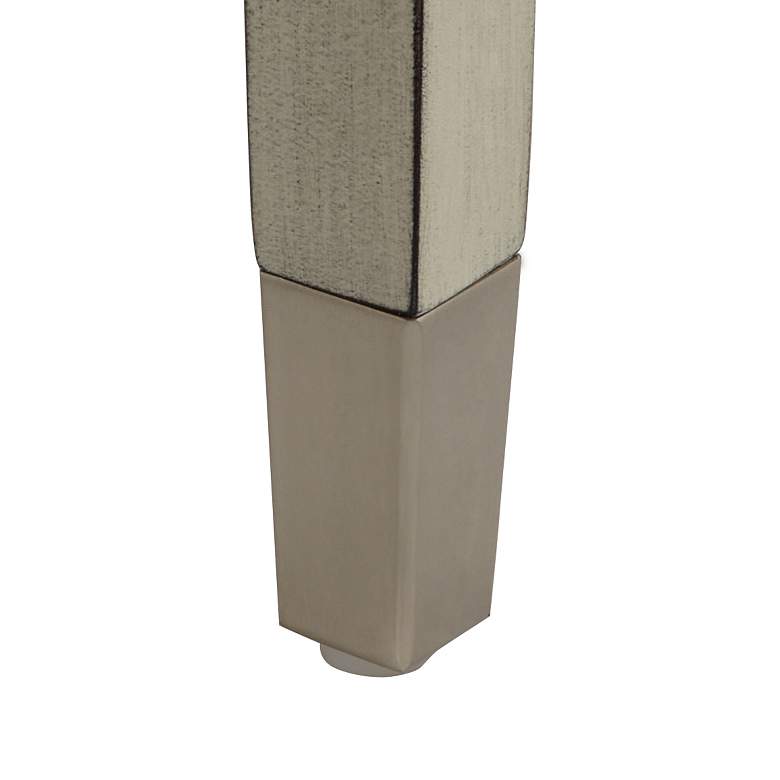 Image 5 Jaxon 31" Gray Faux Leather and Gunpowder Wood Bar Stools Set of 2 more views