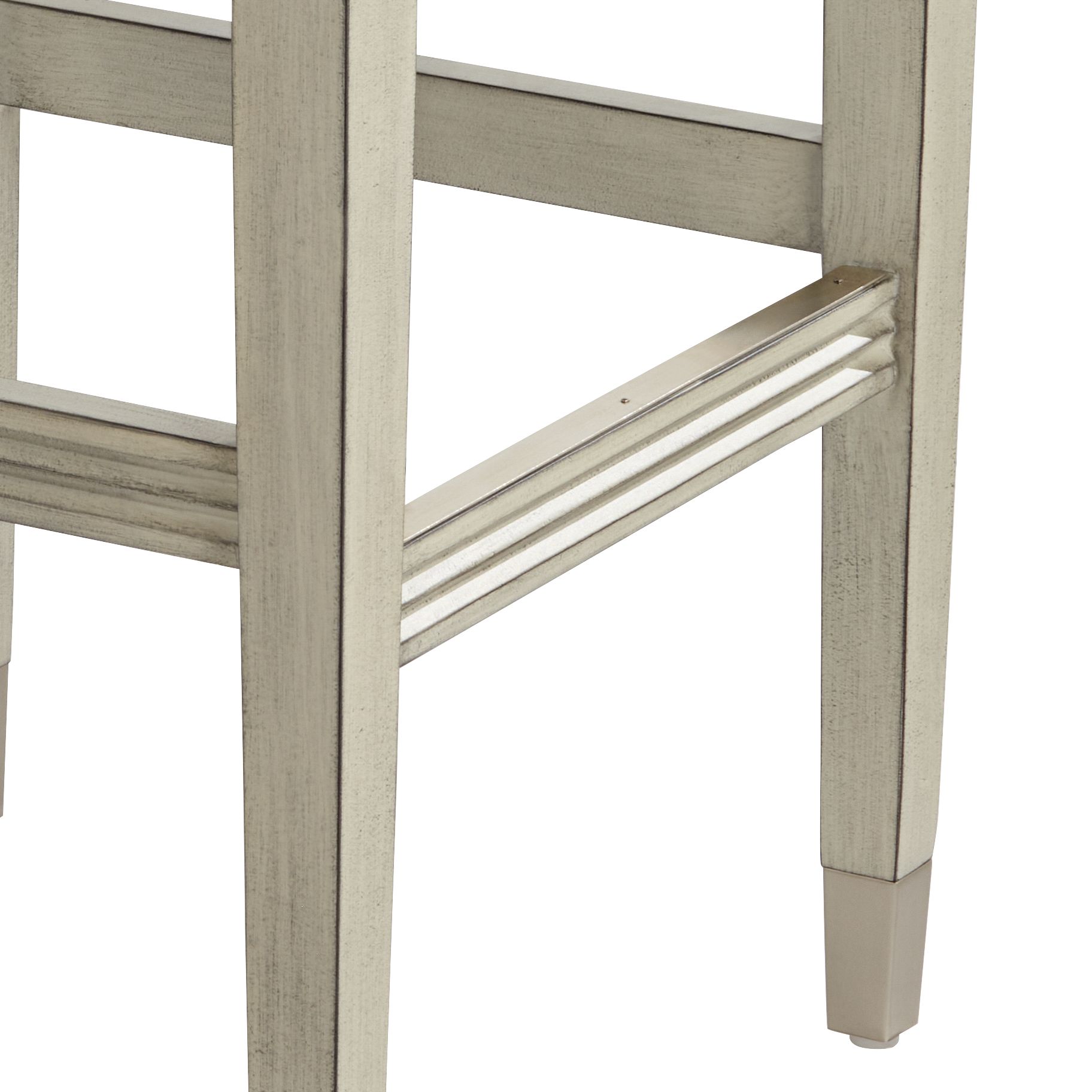 Image 4 Jaxon 31" Gray Faux Leather and Gunpowder Wood Bar Stools Set of 2 more views