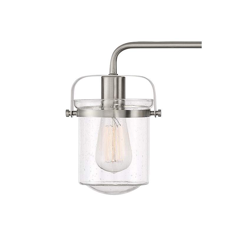 Image 3 Jaxon 33" Wide Brushed Nickel 4-Light Bath Light more views
