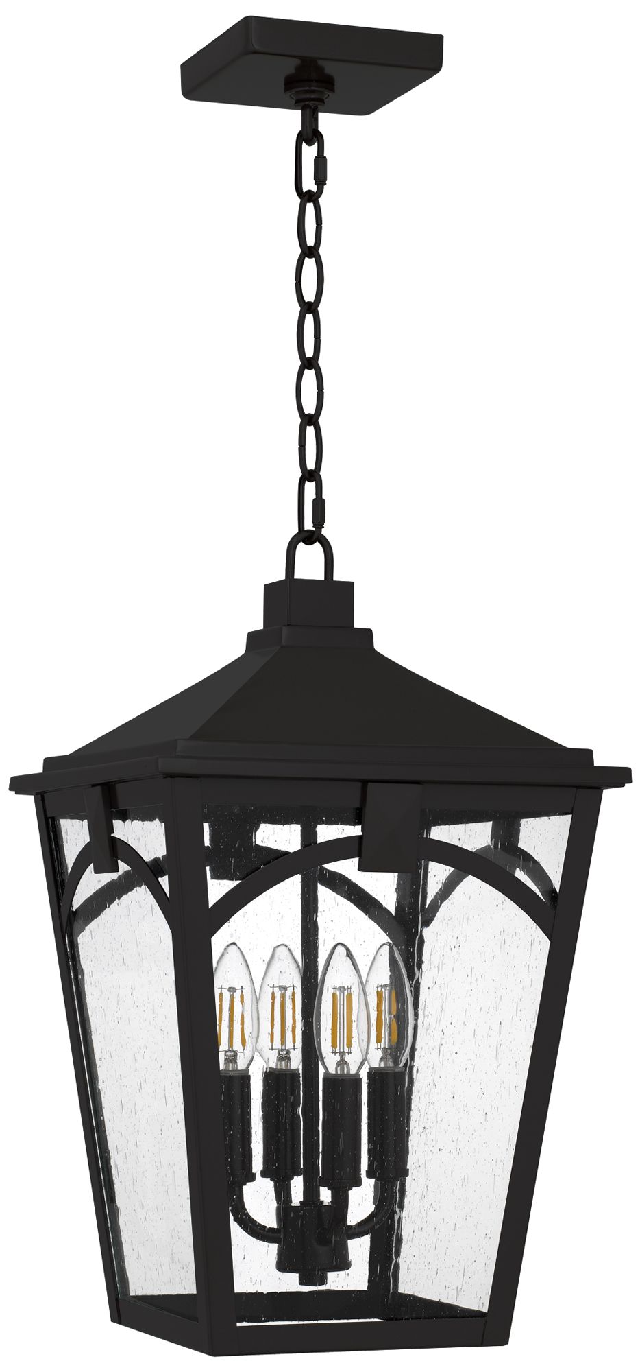 Thumbnail3 of Jaxon 4-Light Western Bronze Outdoor Hanging Lantern more views